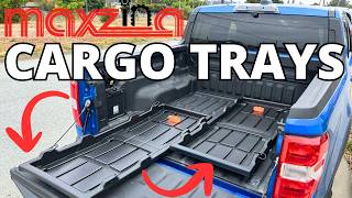 DIY Ford Maverick Mod - Maxzina Slide-Out Truck Bed Cargo Tray Unboxing Install Review 5% OFF CODE