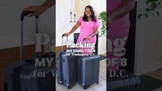 Packing my Family for our Trip to D.C! ✨ #packing #packwithme #organization