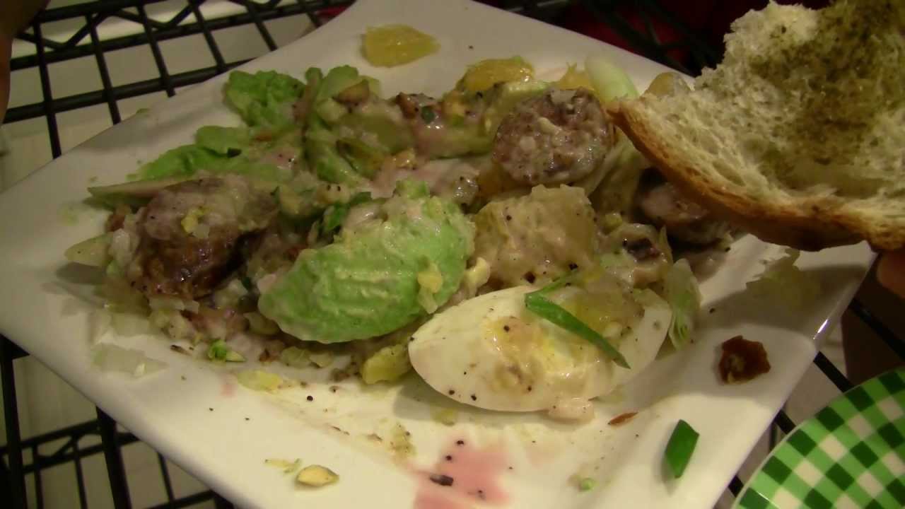 Ω (HD) ASMR - Home Made Avocado Egg Salad ( Eating Sounds )