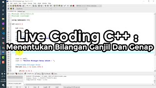 Live Coding C   : Menentukan Bilangan Ganjil Dan Genap