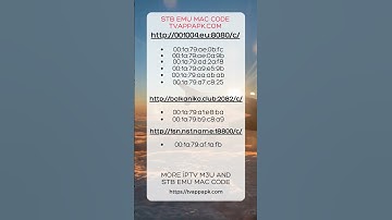 13.06.2023 Stb Emu Mac Code TVAPPAPK.COM