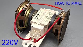 How To Make 220V Free Electricity Generator With Old Speaker Tools Use 220V Light Bulb
