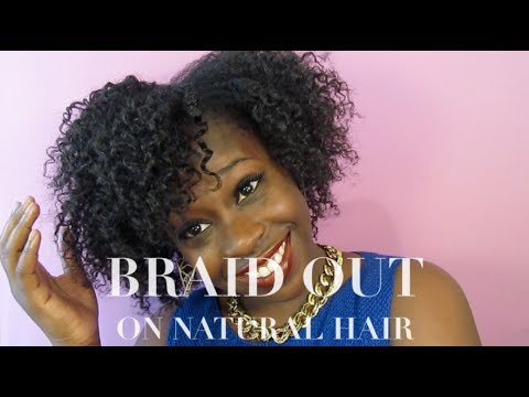 How To Do A Braid Out On Natural 4b 4c Hair Youtube