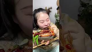 Susu Yummy Spicy Food Mukbang 😋 Spicy Food Lover Mukbang 🌶️ Crispy Pork Belly With Fresh Vegetables