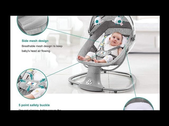 Aomdom balancelle bebe electrique,transat bébé e pour enfants