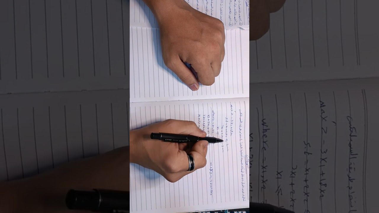 البرمجة الخطية طريقة سمبلكس