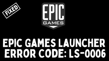 Epic Games Launcher Error Code: LS-0006 100%  FIXED - 2021 easy fix