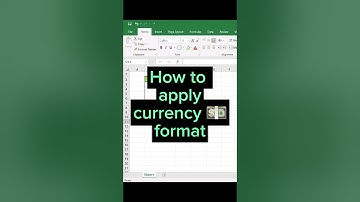 Mastering Excel: How to Apply Currency Format Like a Pro #excel #exceltips #shorts