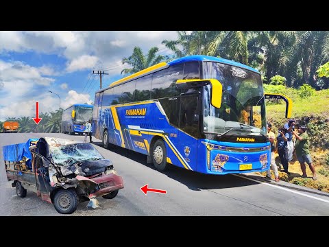 Review New Armada Bus Paimaham R25, Tabrakan Adu Banteng
