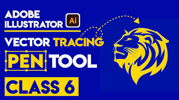 Adobe Illustrator Training | Pen Tool Part 2 | Vector Tracing | Class 6 Urdu/Hindi
