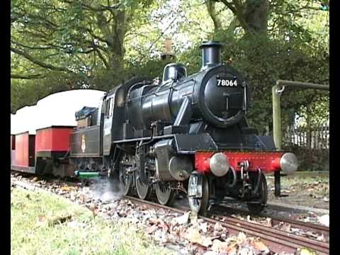 Minature 7 1/4 inch Gauge model railway steam engine - YouTube