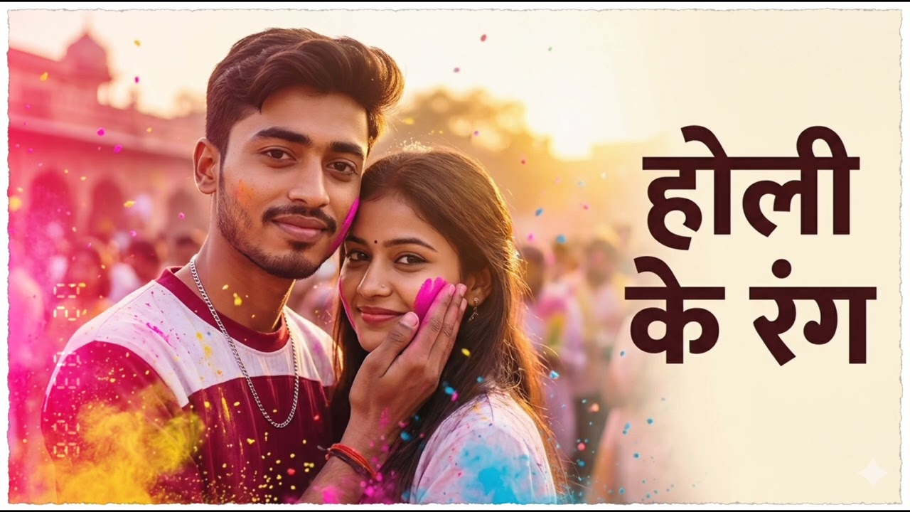 Holi + DDLJ Style Romance 🌾🎨 | 90’s Bollywood Love Song 2026