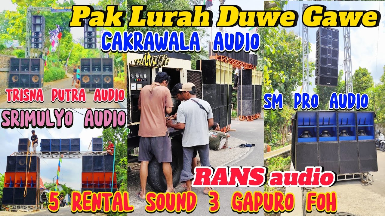 5 rental sound jadi satu hajatan di tempat pak lurah duwe gawe , mode ...