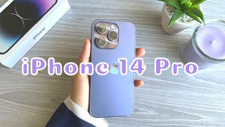 iPhone 14 Pro Deep Purple Unboxing + Accessories 💜