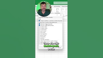 Proteja sua planilha com senha #excel