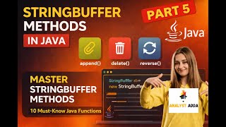 Top 10 StringBuffer Methods in Java 🔄 | append(), replace(), reverse(), capacity() & more