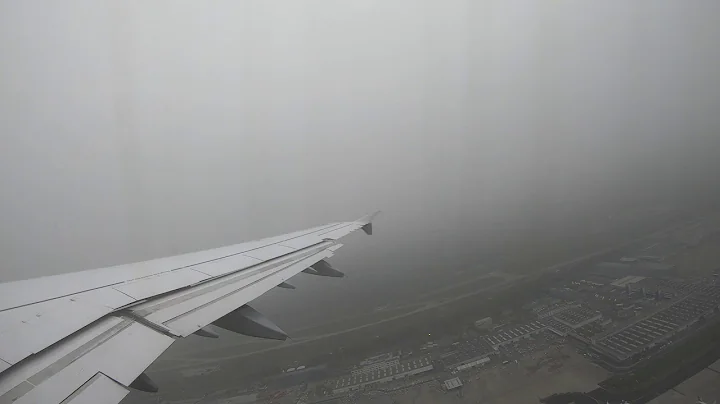 Lufthansa A321 cloudy November departure from Frankfurt I 4K60