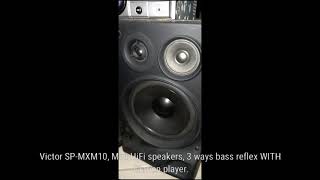 Victor SP-MXM10, Mini HiFi speakers, 3 ways bass reflex WITH