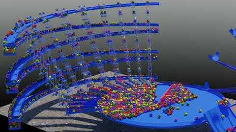 Work in Progress (part 2) - Marble Run Animation - Kugelbahn (Murmelbahn) - Blender Rigid Body Anim.