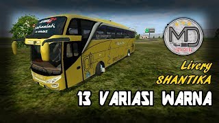 BUSSID | Livery Shantika 13 Variasi Warna screenshot 1