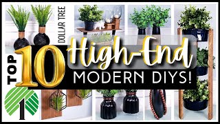 TOP 10 Modern DOLLAR TREE DIY Home Decor Hacks & Crafts | Easy HighEnd Look Projects on a Budget!