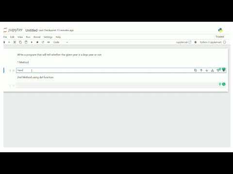 Python Programming: Is it a Leap Year? Let's Find Out!"
