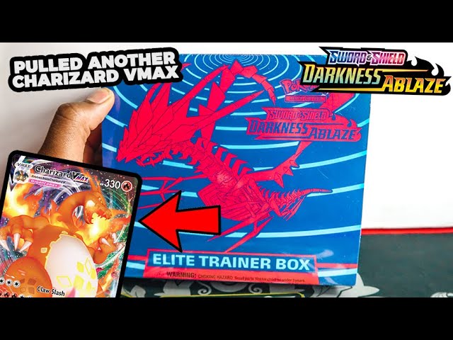 Pulled Charizard VMAX From Darkness Ablaze Elite Trainer Box!