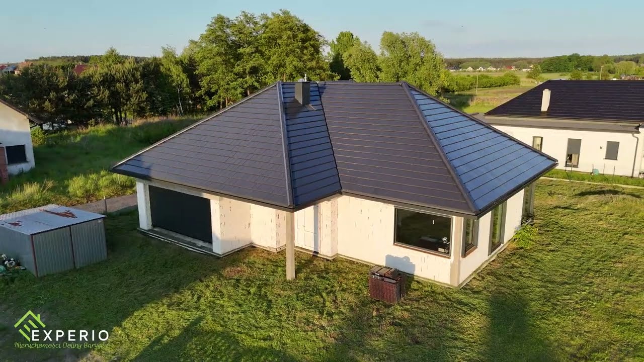 Nowoczesny dom parterowy, Cieszków, Dolina Baryczy