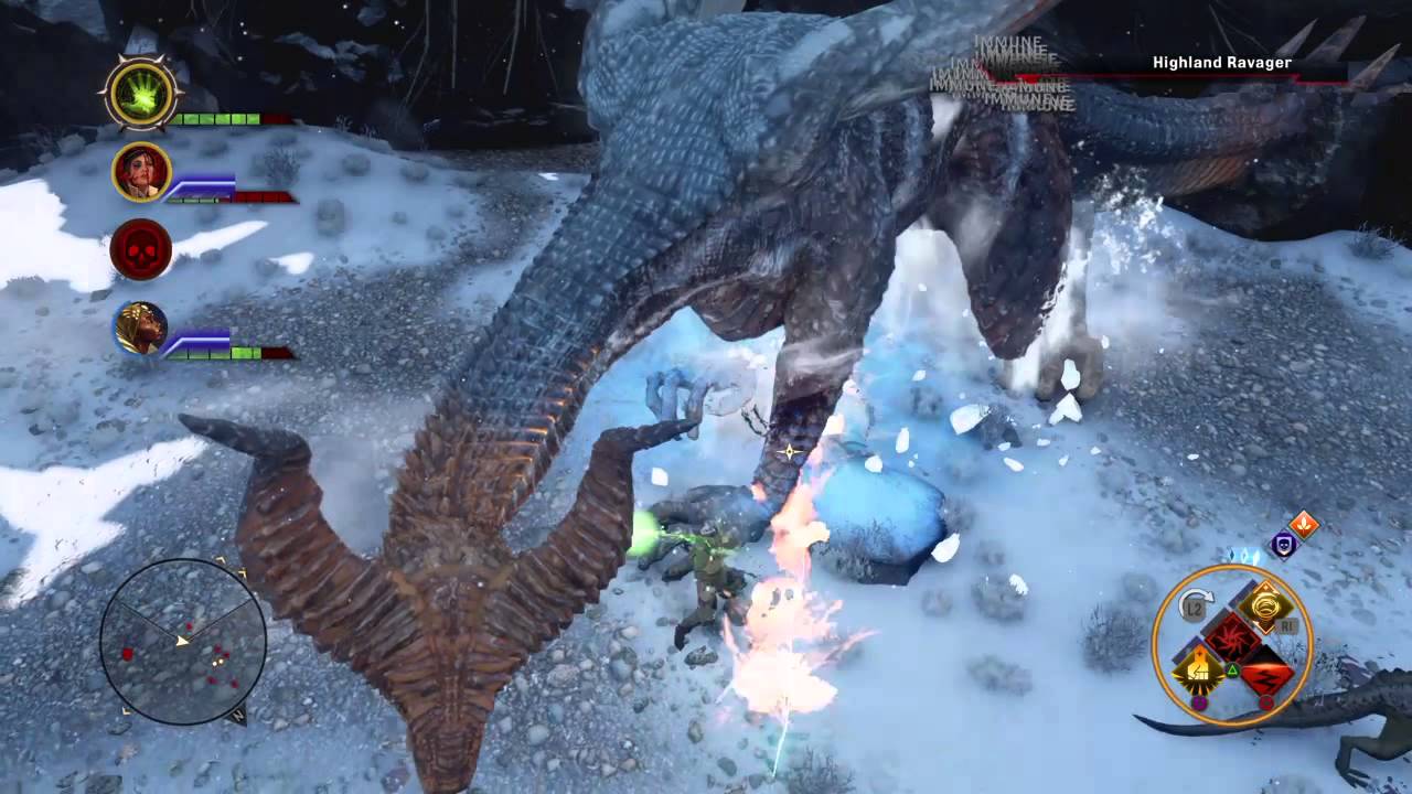 Dragon Age™ Inquisition Slaying the Highland Ravager YouTube