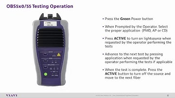 VIAVI Solutions - TBERD-8000 Fiber Characterization Unidirectional Kit Test