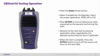 VIAVI Solutions - TBERD-8000 Fiber Characterization Unidirectional Kit Test