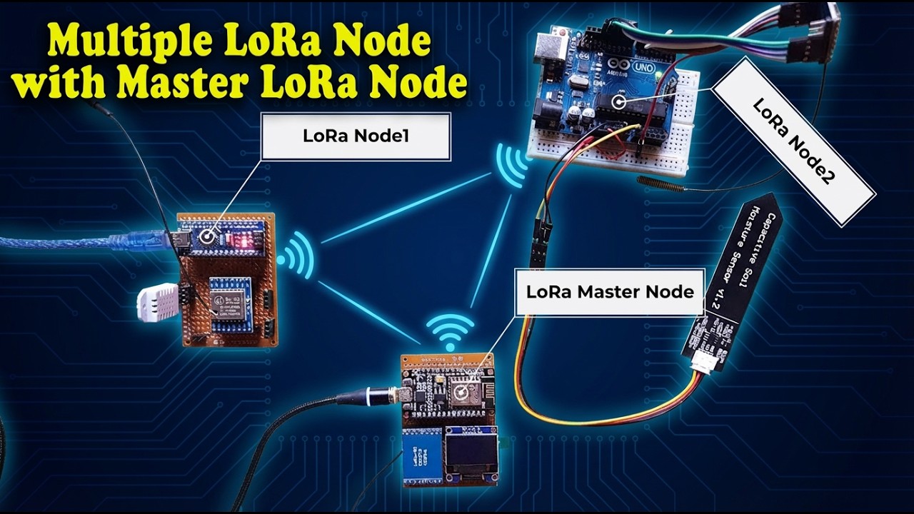 Multiple LoRa Nodes Communication with Master LoRa Node using Arduino ...