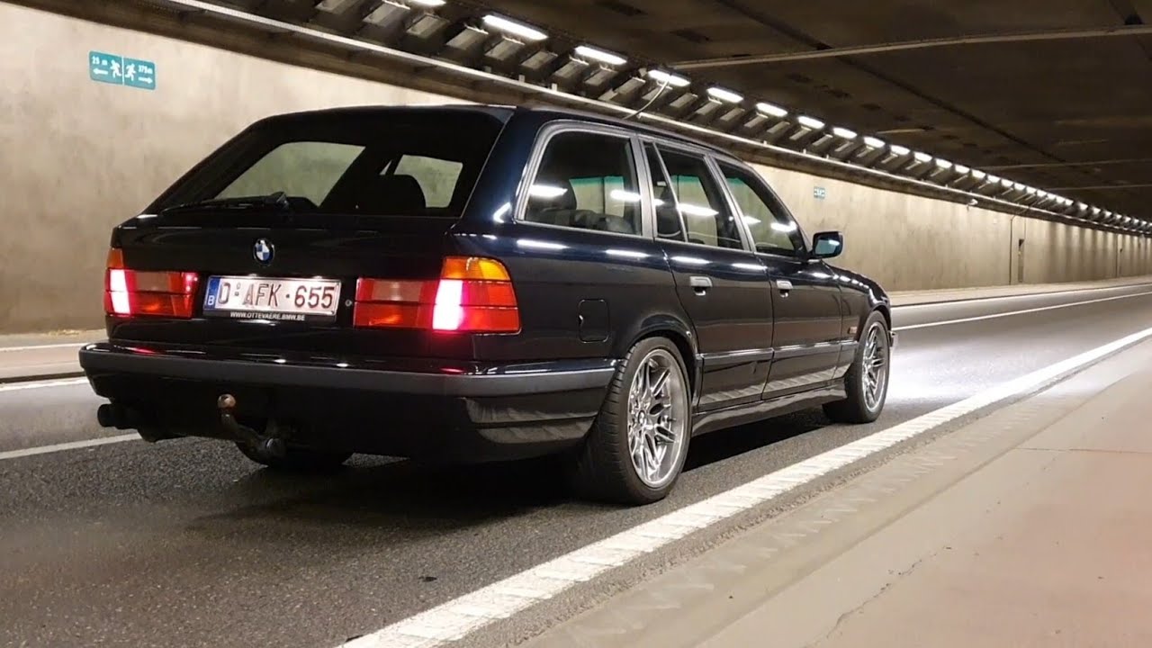 BMW E34 535D M57 Swap Launch And Flyby - YouTube
