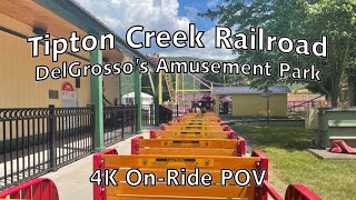 Tipton Creek Railroad at DelGrossos Amusement Park | 4K On-Ride POV @ThemeParkArchive