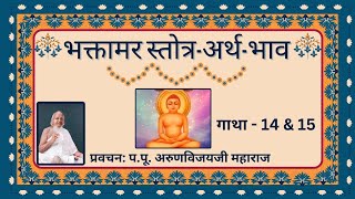 Ep-15 I Essence of Shri Bhaktamara Stotra I Gatha 14-15 I श्री भक्तामर स्तोत्र-अर्थ-भाव I May 13, 24