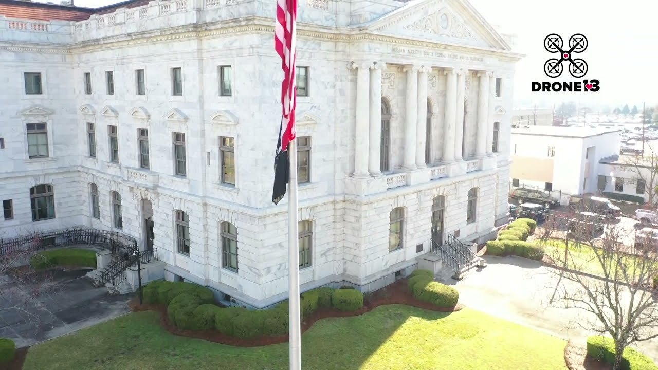 Macon Federal Courthouse From Drone 13