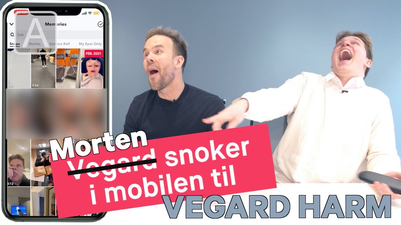 OVERRASKELSE! Morten snoker i mobilen til Vegard