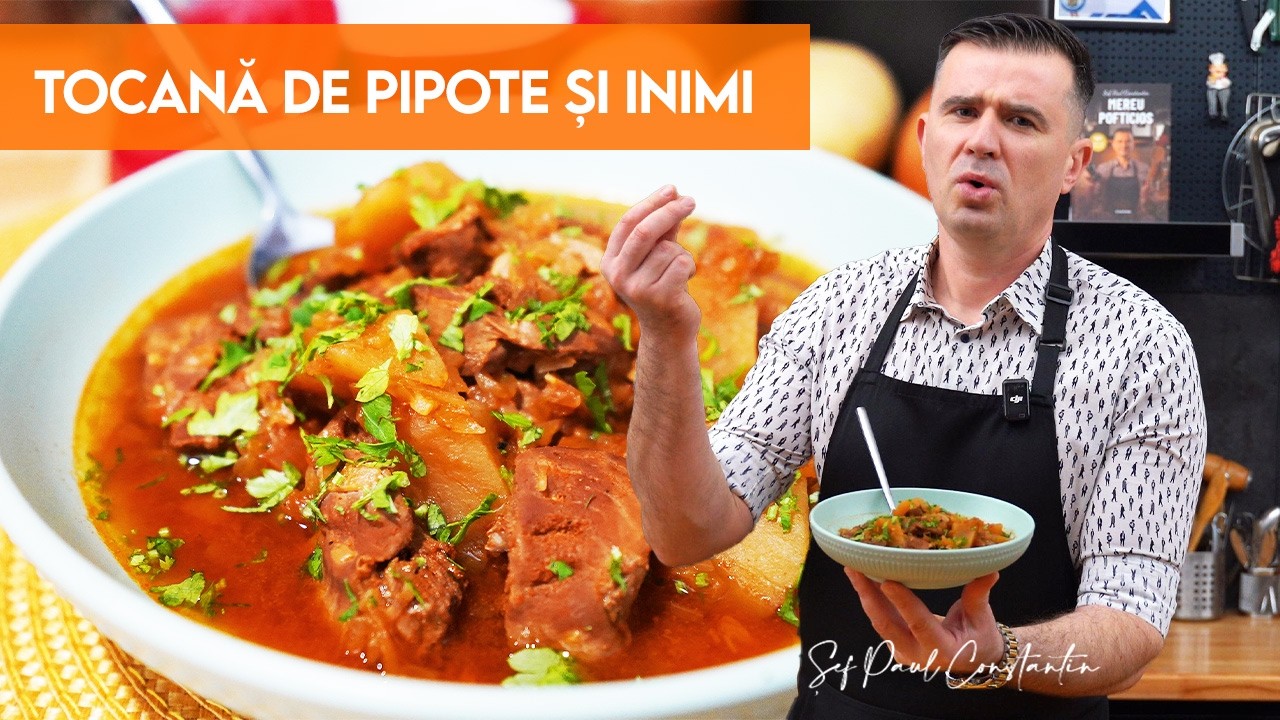 🍲 Tocană de pipote și inimi care te satură fără să-ți urce glicemia brusc 🍗 Șef Paul Constantin