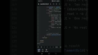 html quadratic equation solver#project #htmlcss #javascript internal css #voralvideo