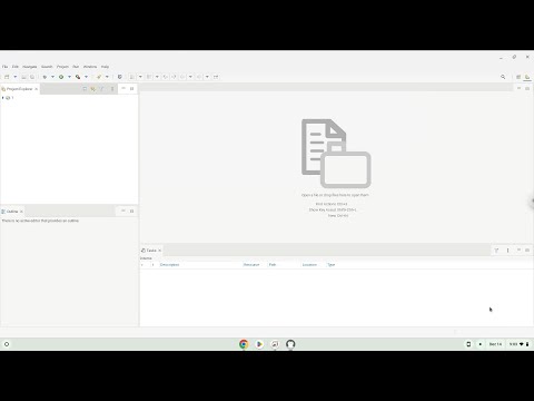 How to install Eclipse IDE for Web and JavaScript Developers on a Chromebook