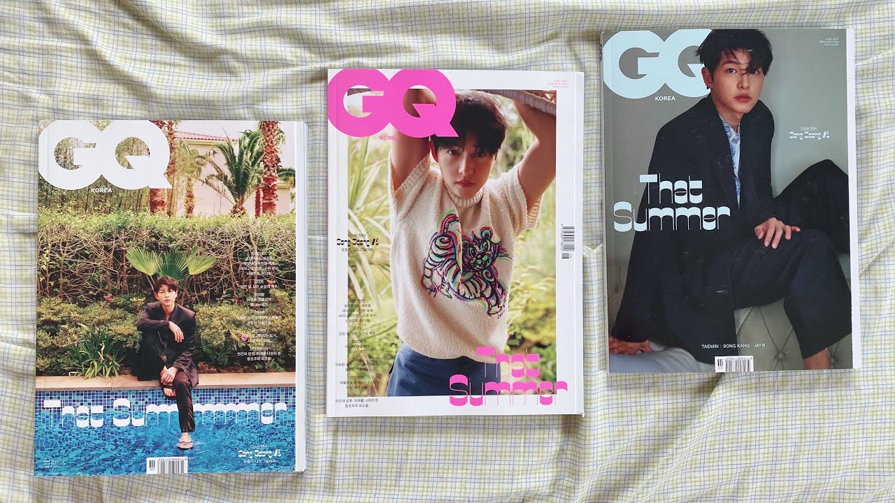 Unboxing Gq June Song Joongki Covers Youtube