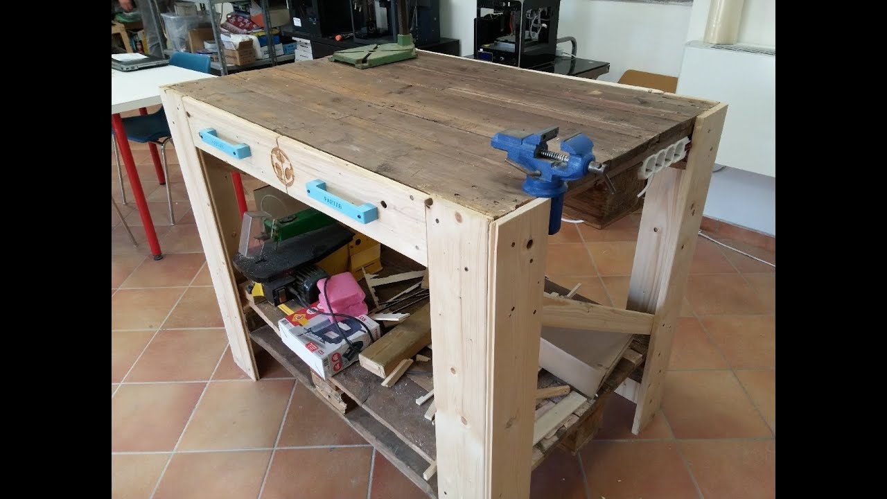 Banco da lavoro fai da te con pallet youtube