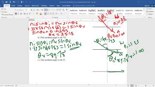 SNC2D Total Internal Reflection lesson 1 Distance learning 2020.