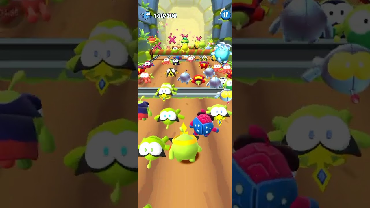 Om Nom: Run Fire Nom Steel Nom Om Nelle Earth Nom Race Gameplay 2026 