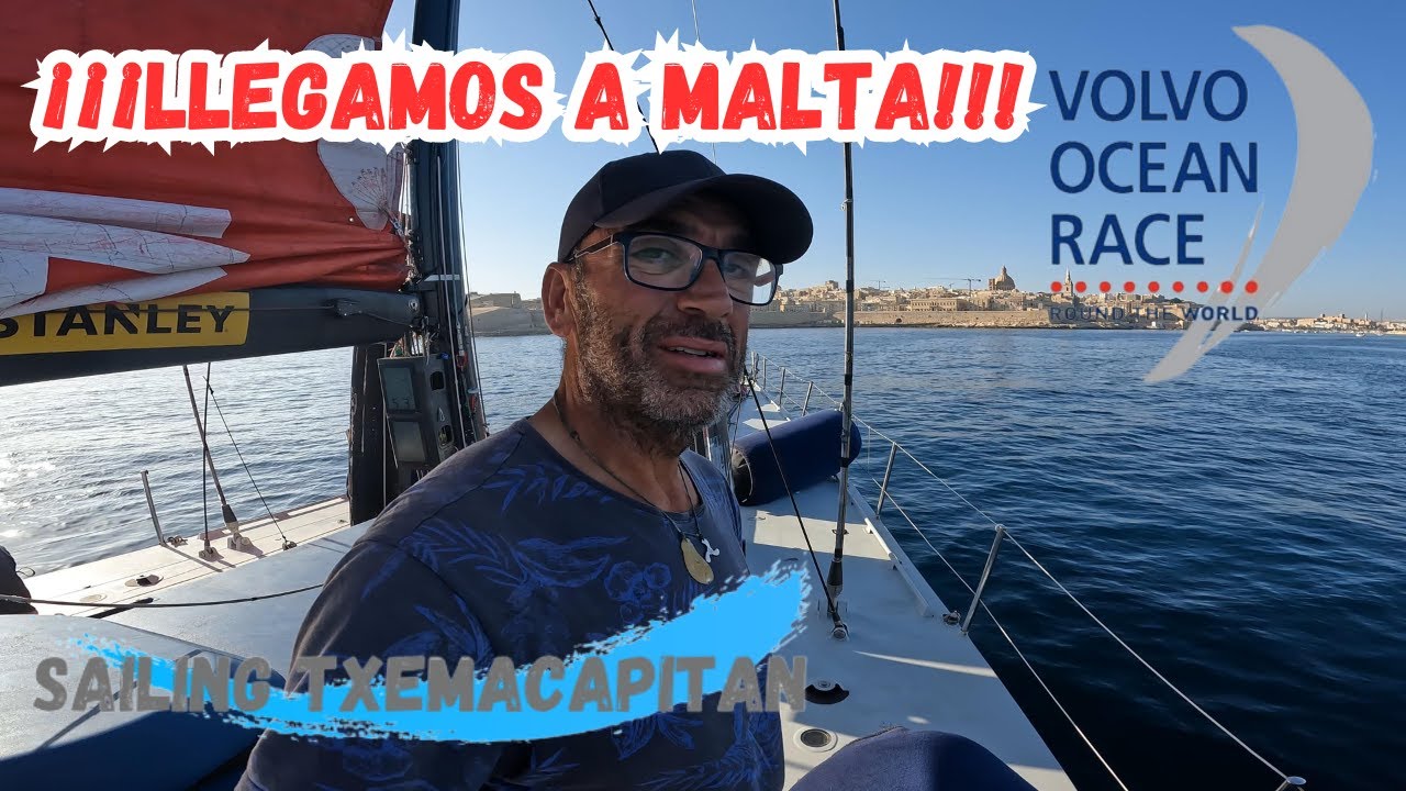 ⁣Llegamos a Valletta, capital de Malta a bordo de un Volvo Ocean Race. Llegar en barco impresiona