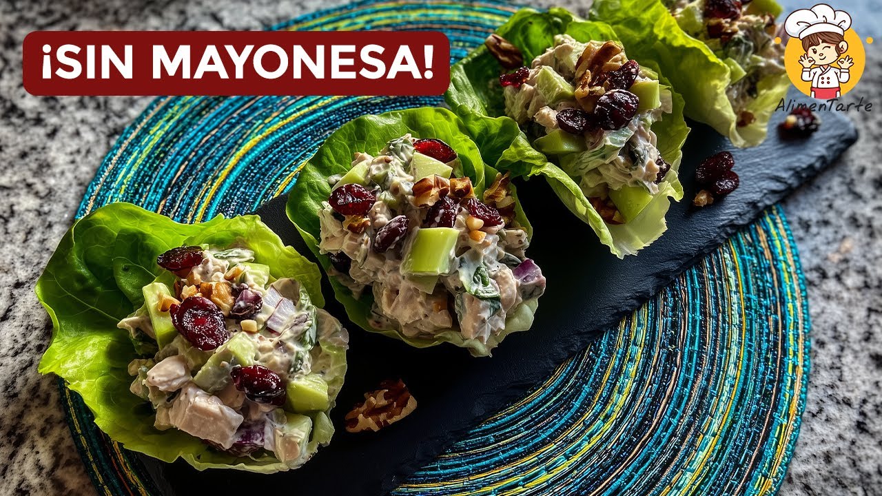 La Ensalada de Pollo Cremosa que NO LLEVA MAYONESA ¡Deliciosa y Saludable!