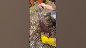 Rust remover test: vinegar