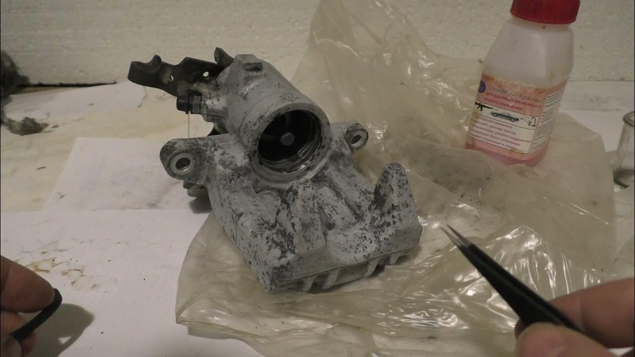 Реставрация суппорта средством полиформ красный (restoration of brake ...