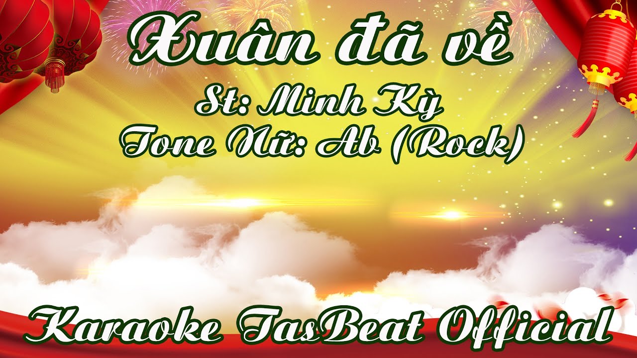 Karaoke Xuân Đã Về (Rock) Tone Nữ | TAS BEAT