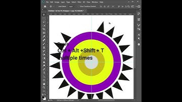 Easily Rotate Objects around Circle in photoshop #shorts #photoshop